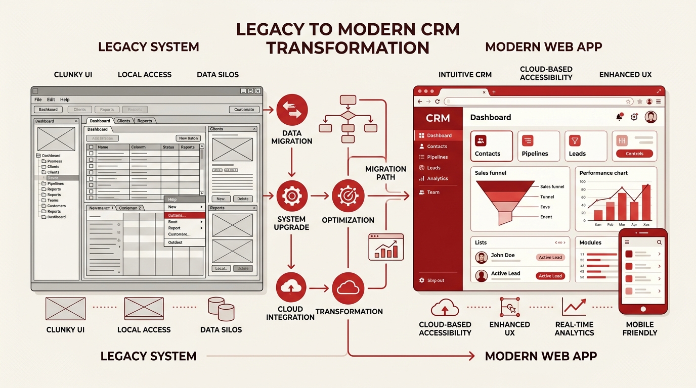 Rebuilding a Legacy C++ CRM Desktop App with Next.js and Electron